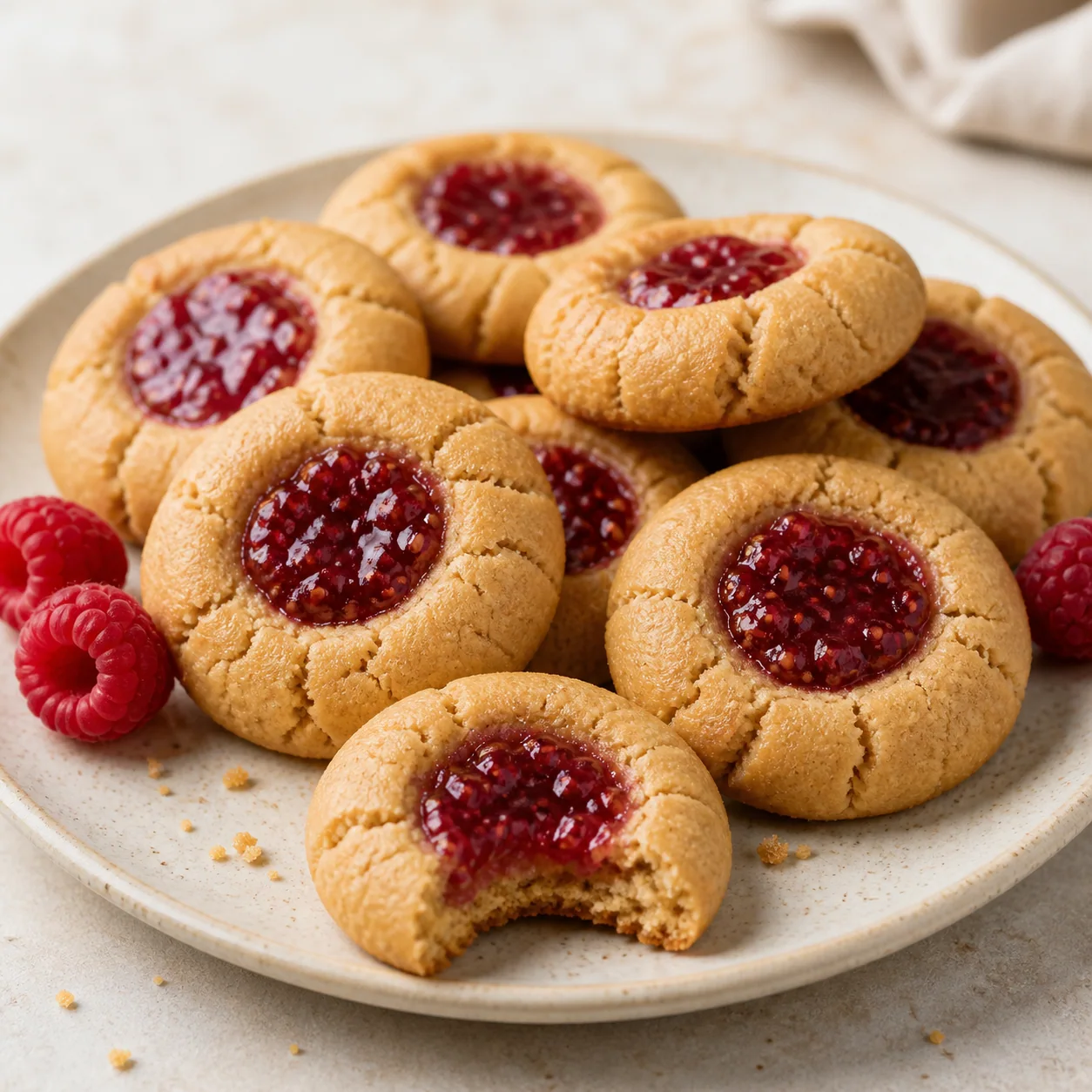 Galletas de mantequilla de cacahuete y mermelada