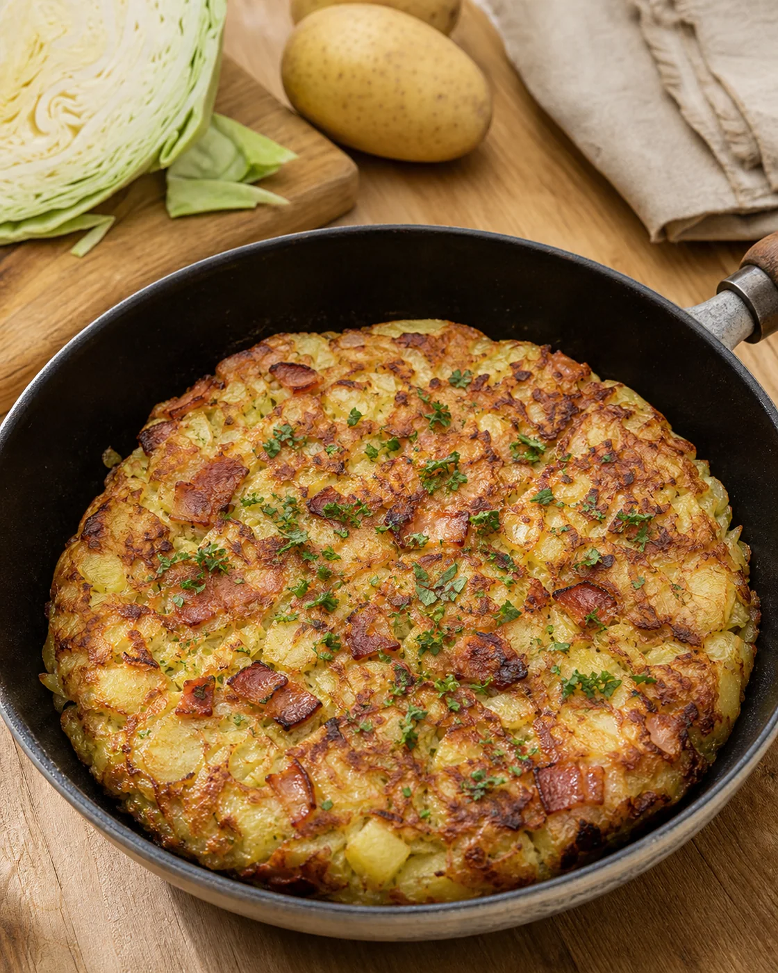 Trinxat (Potato, Cabbage and Bacon Hash)