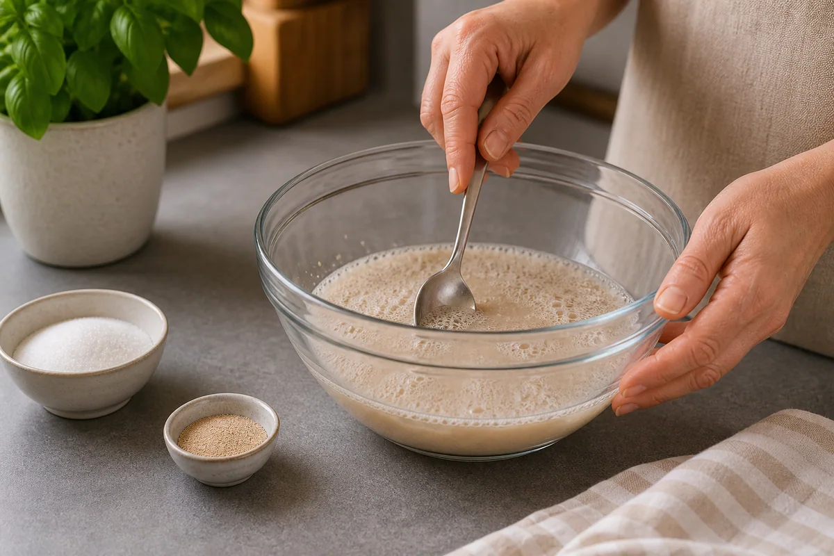 Imagen de preparación del paso 2 para un delicioso pan casero sin gluten