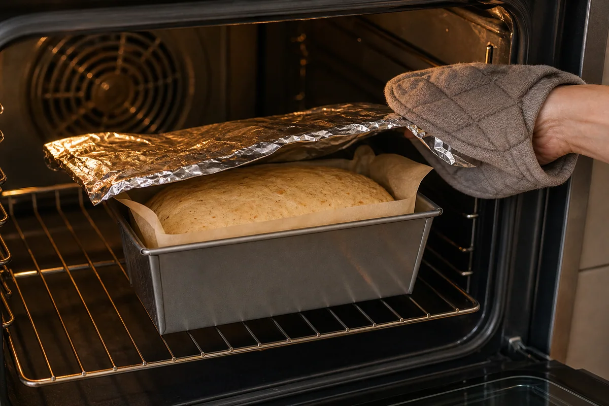Imagen de preparación del paso 6 para un delicioso pan casero sin gluten