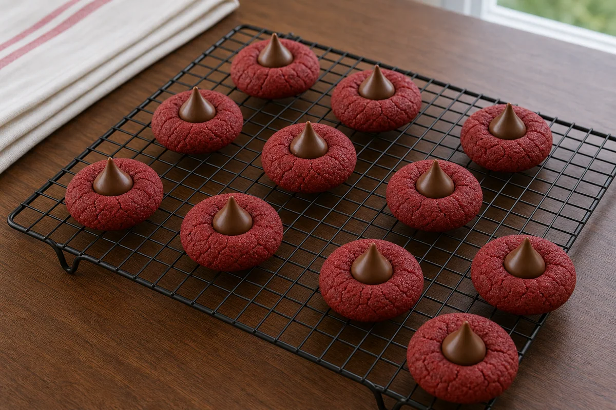 Paso 11 Foto de preparación de galletas Red Velvet sin gluten