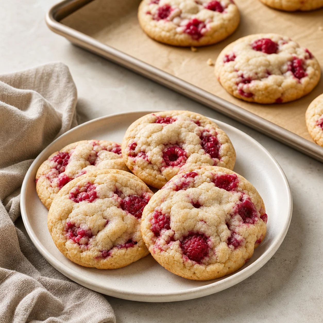 Soft Raspberry Cookies
