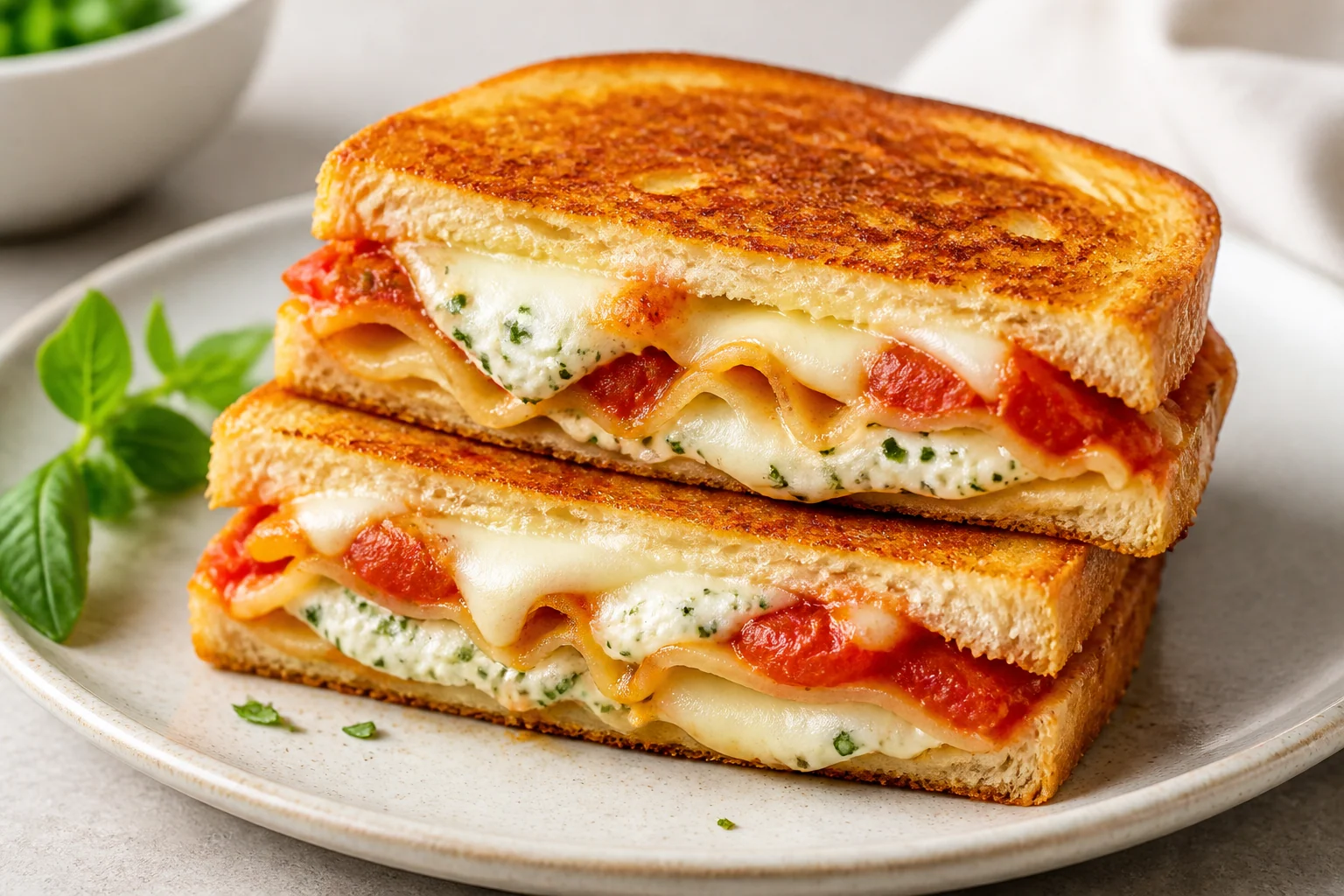 Lasagna Sandwiches as a ready home dish