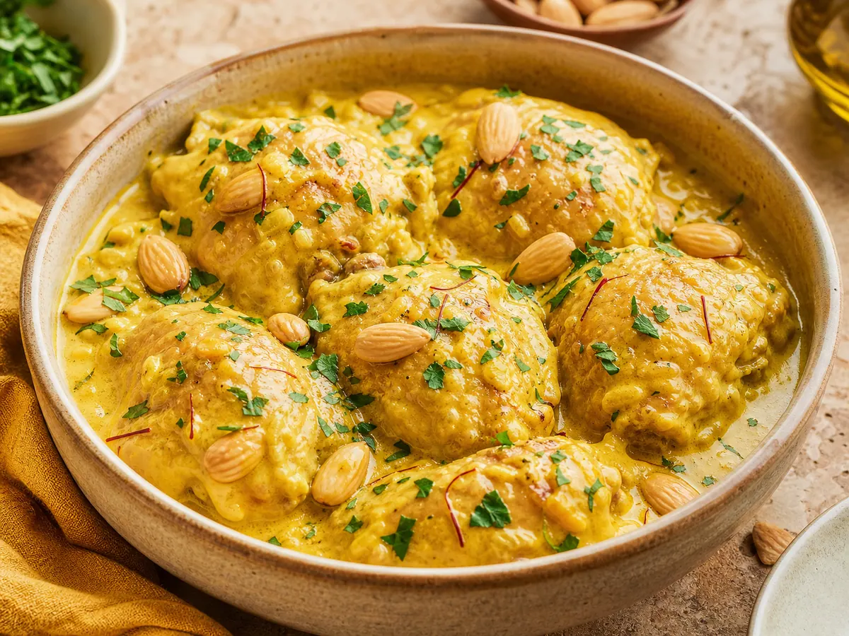 Finished homemade dish: Pollo en pepitoria