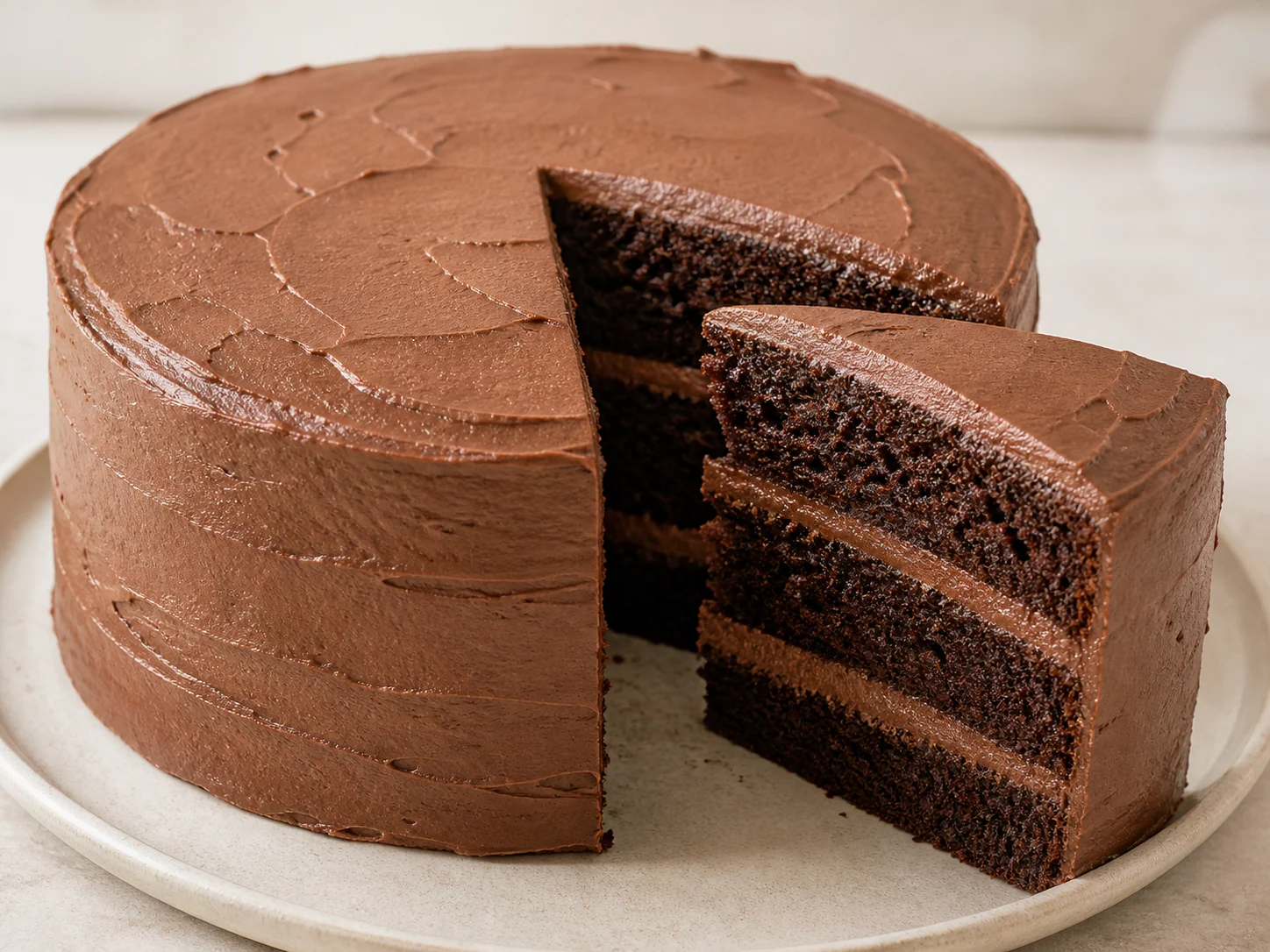 Finished homemade dish: Decadent Chocolate Layer Cake