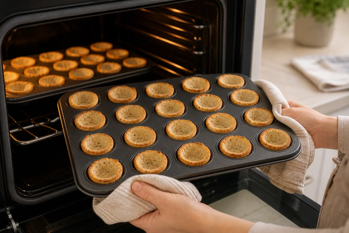 אופים את הלחם במשך 8 דקות.