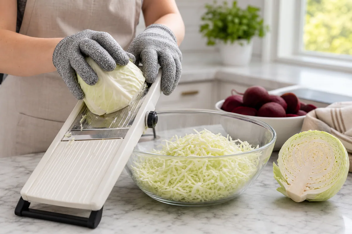 Imagen de preparación del paso 3 para ensalada crujiente de repollo y remolacha