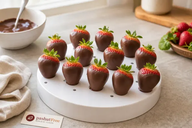 Nueva imagen de preparación de fresas cubiertas de chocolate, paso 4