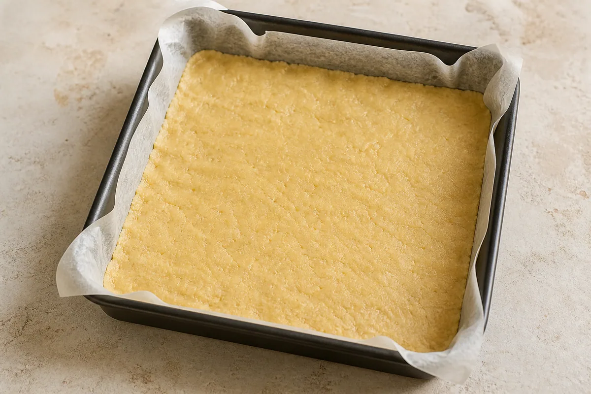 Foto de preparación del paso 8 para barras de mantequilla de ciruela sin gluten