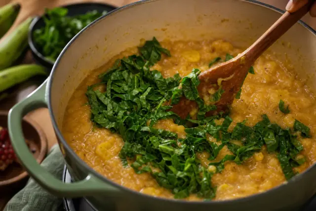 Preparation step 6 for Savory Plantain Porridge with Smoked Fish