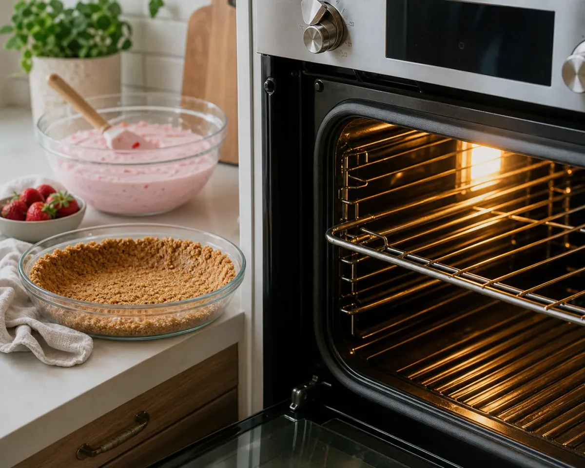 Oven preheated to 180°C for the pie crust