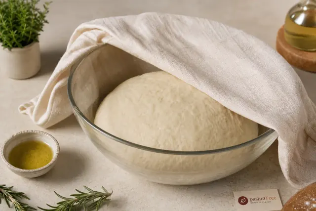 Nueva imagen de preparación de focaccia, paso 1